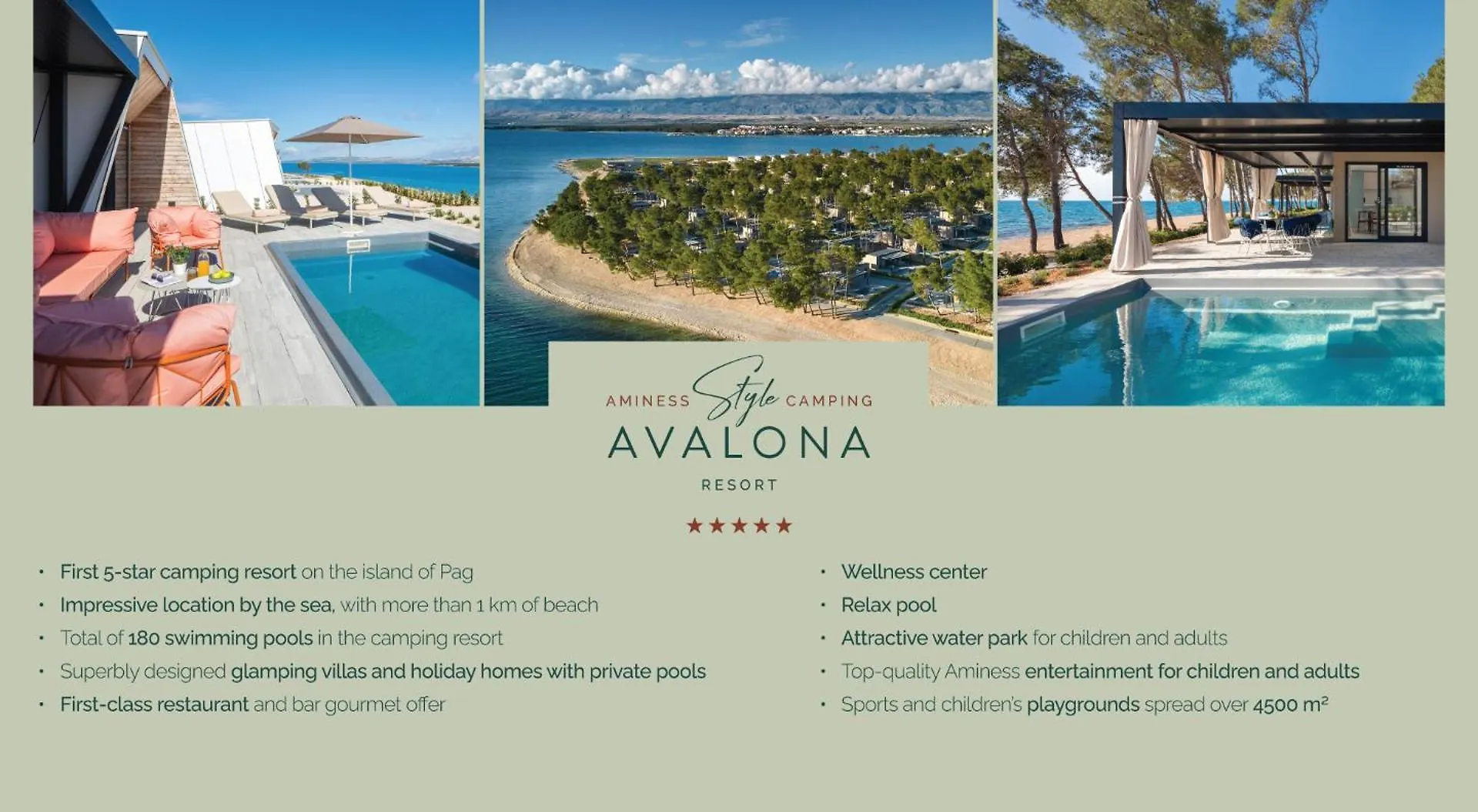 Ferienpark Aminess Style Glamping Villas & Holiday Homes Avalona Povljana